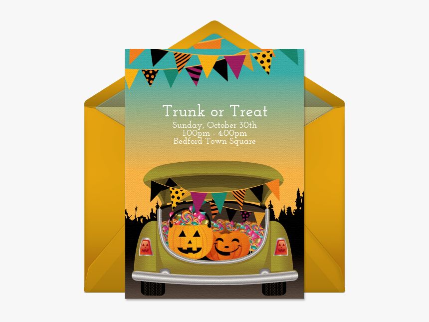 Trunk Or Treat Png, Transparent Png