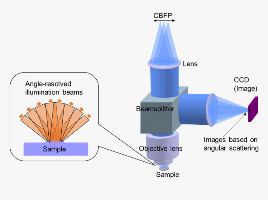 Schematic Diagram Of Duv Microscopy With Angle-resolved, HD Png Download