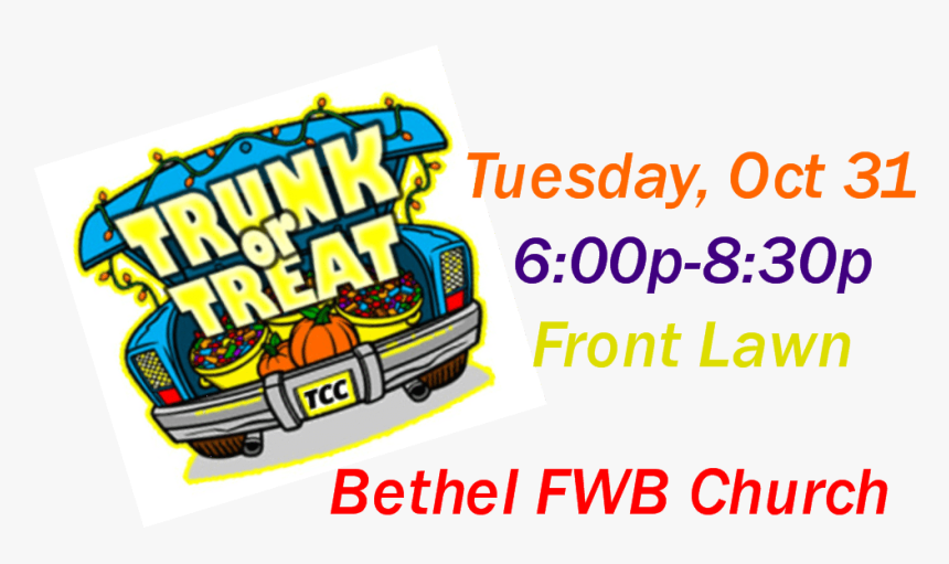 Trunk Or Treat Png, Transparent Png