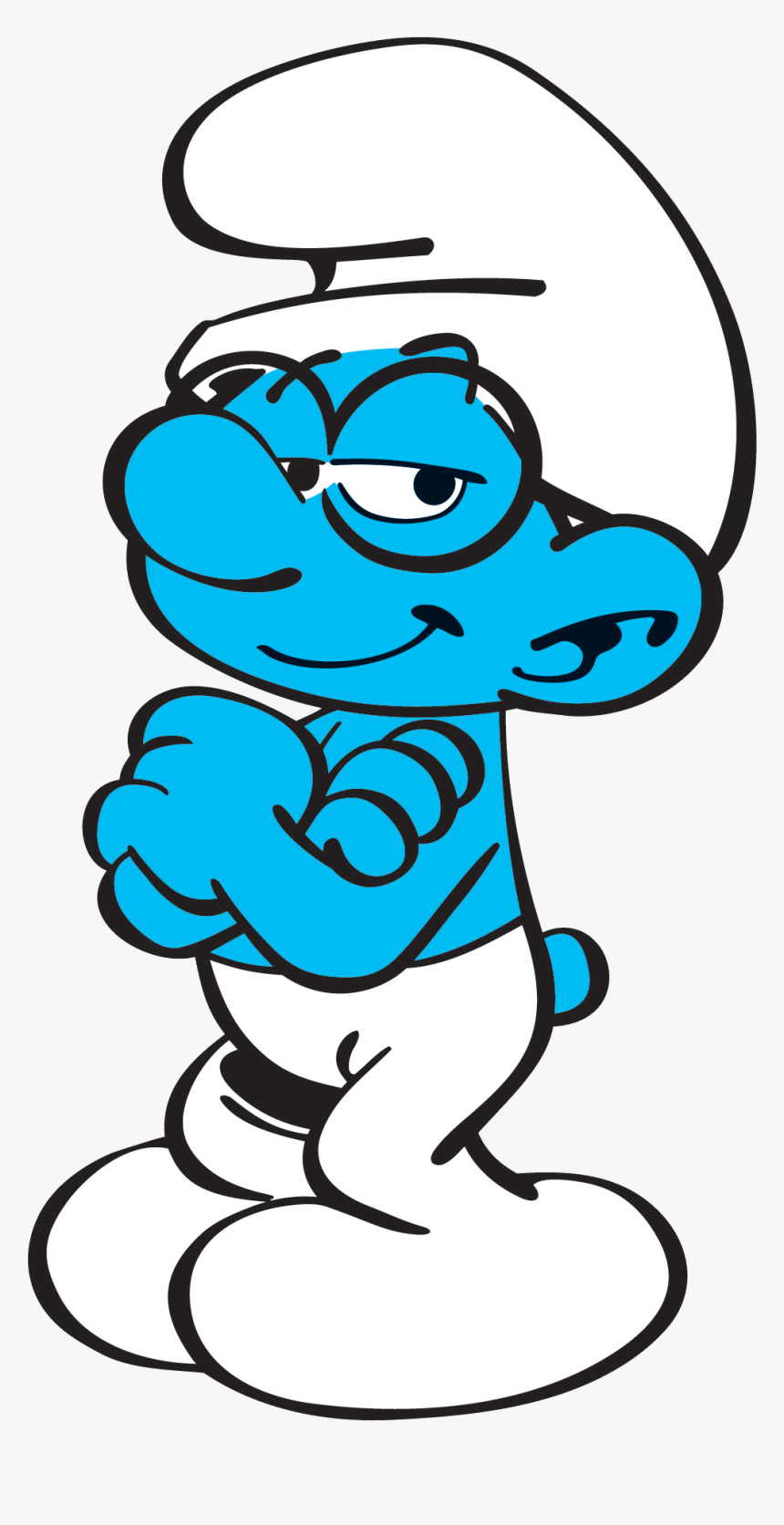 Brainy Smurf Holding A Book Clipart, HD Png Download
