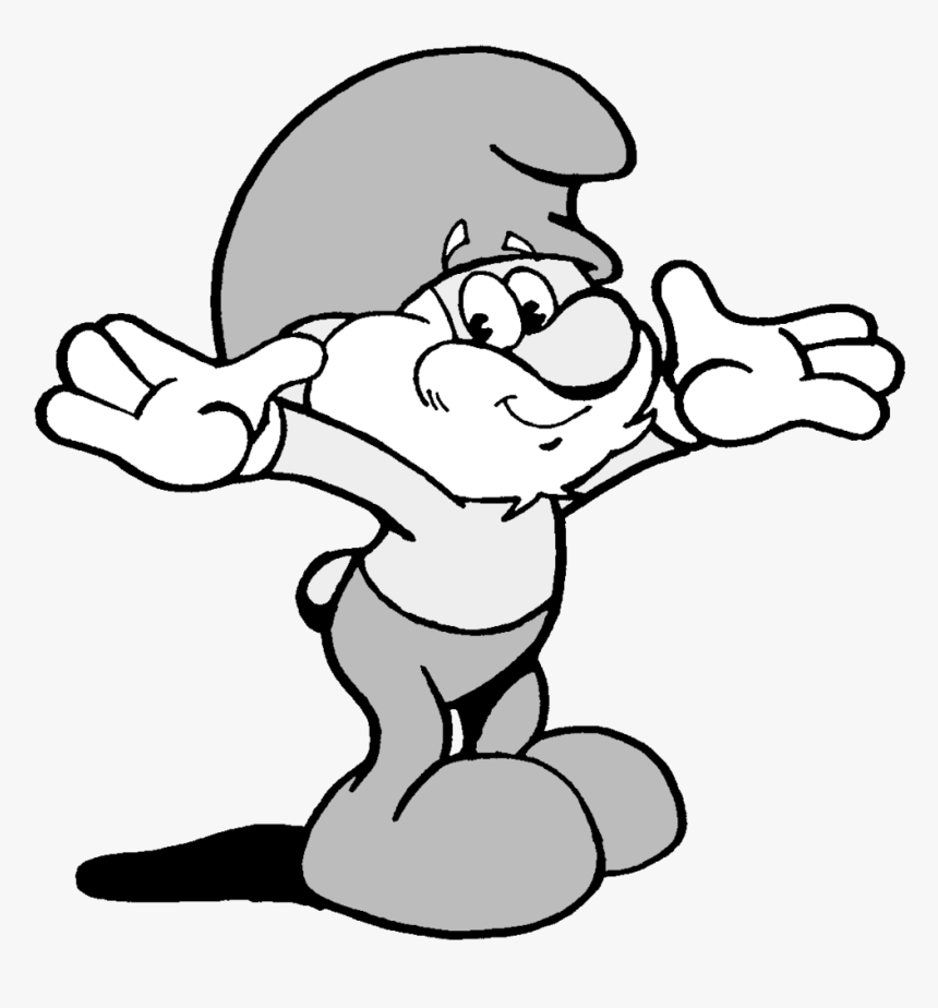 Militarism Drawing Papa Smurf, HD Png Download