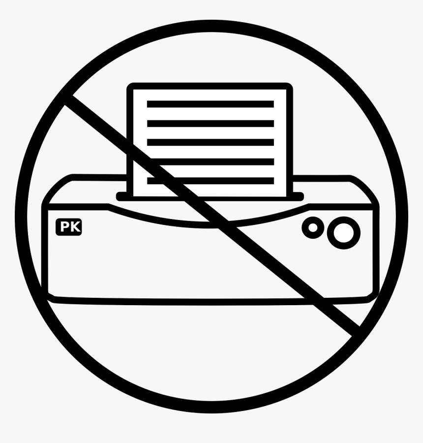 Printer Icon Png, Transparent Png