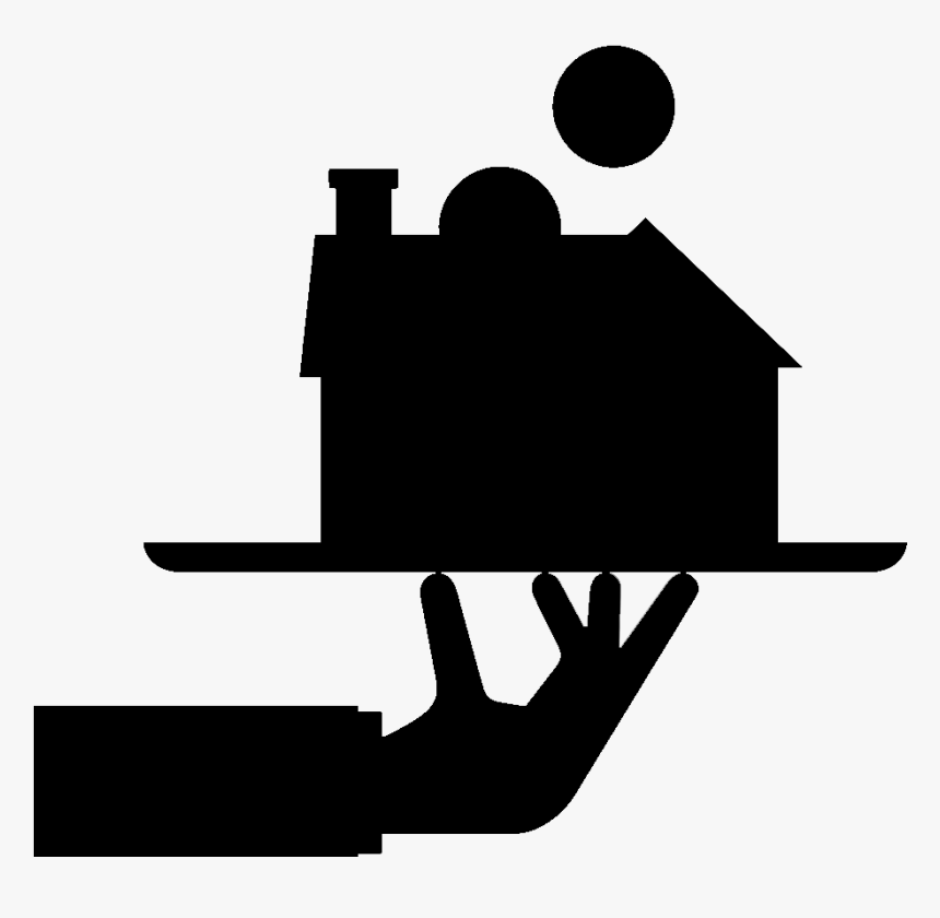 Real Estate Silhouette House Keys Key, HD Png Download