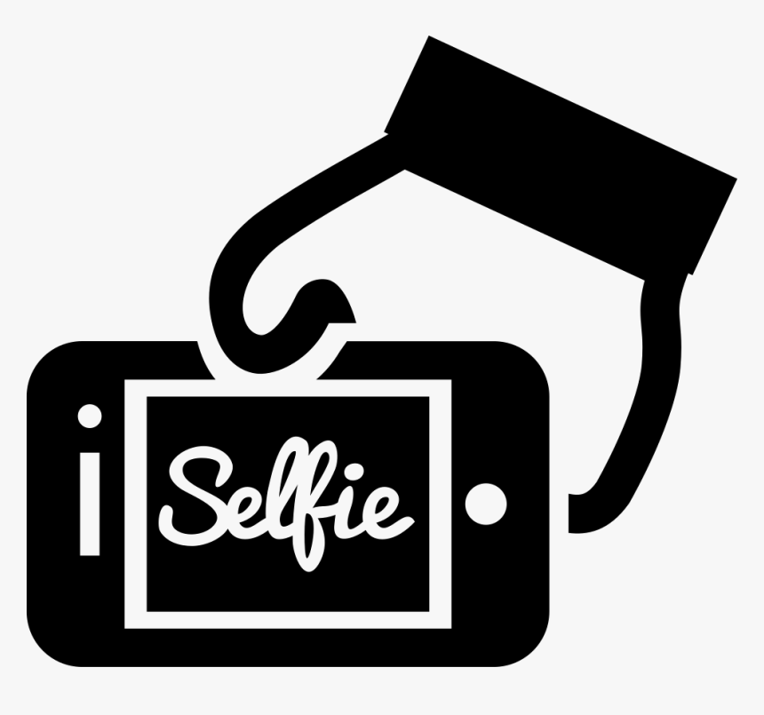 Selfie On Phone Screen In A Hand, HD Png Download