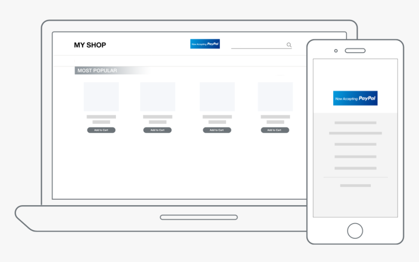 Paypal Badge On Home Page, HD Png Download