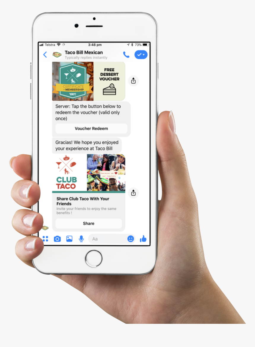 White Iphone 6 Plus Mockup Held Vertically By A Woman, HD Png Download