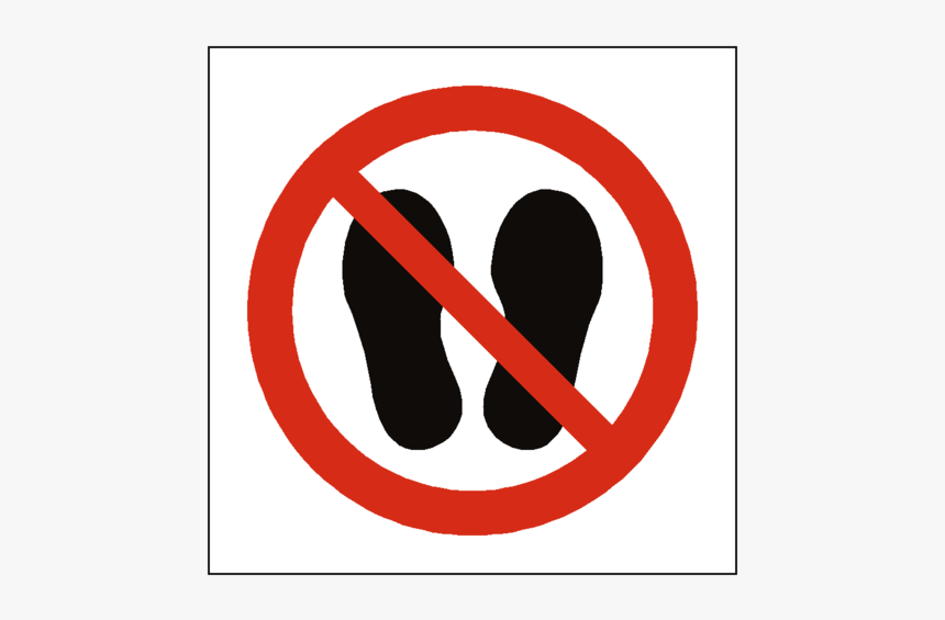 Do Not Stand Or Walk Here Symbol Sign, HD Png Download