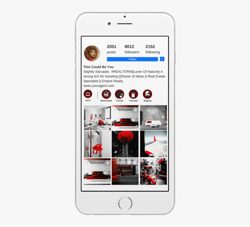 Frontal Mockup Of A White Iphone 6 Plus Over A Transparent, HD Png Download