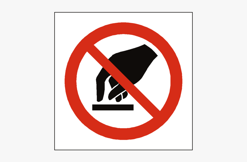 Do Not Touch Symbol Sign, HD Png Download