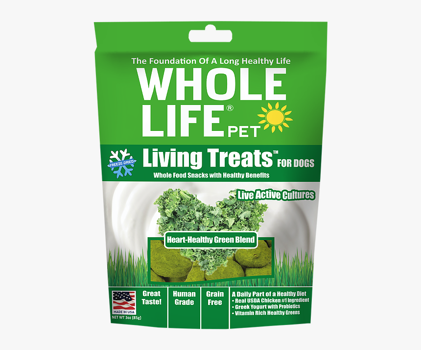 Whole Life Living Treats Grain Free Heart-healthy Greens, HD Png Download