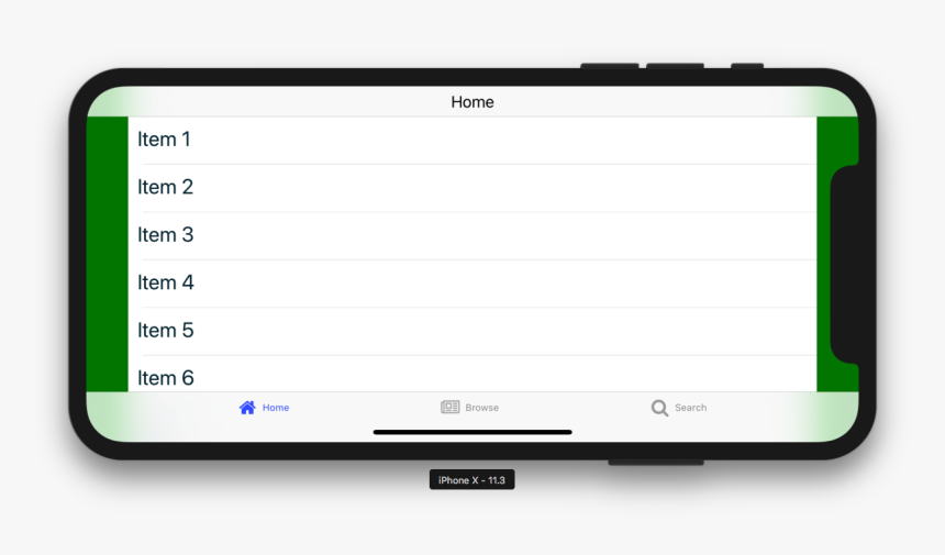 Tab Navigation List View Landscape Current, HD Png Download