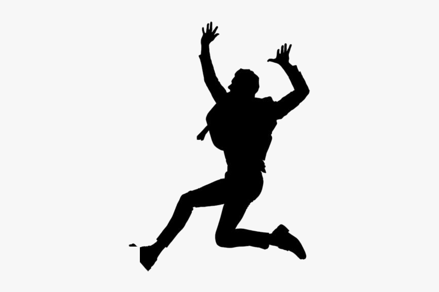 Transparent Person Jumping Silhouette, Clip Art, HD Png Download