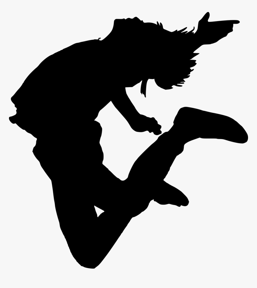 Transparent Jumping Silhouette Png, Png Download