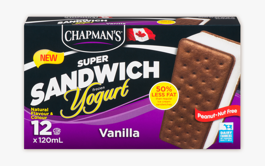 Chapman S Vanilla Frozen Yogurt Sandwich, HD Png Download