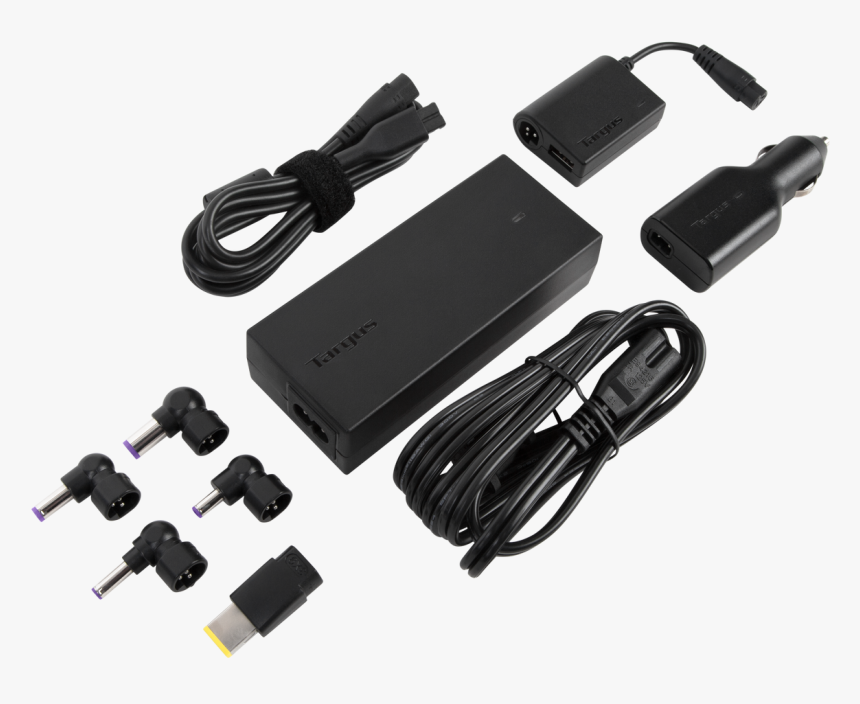 Laptop Travel Charger With Usb Fast Charging Port - Laptop Travel Charger, HD Png Download