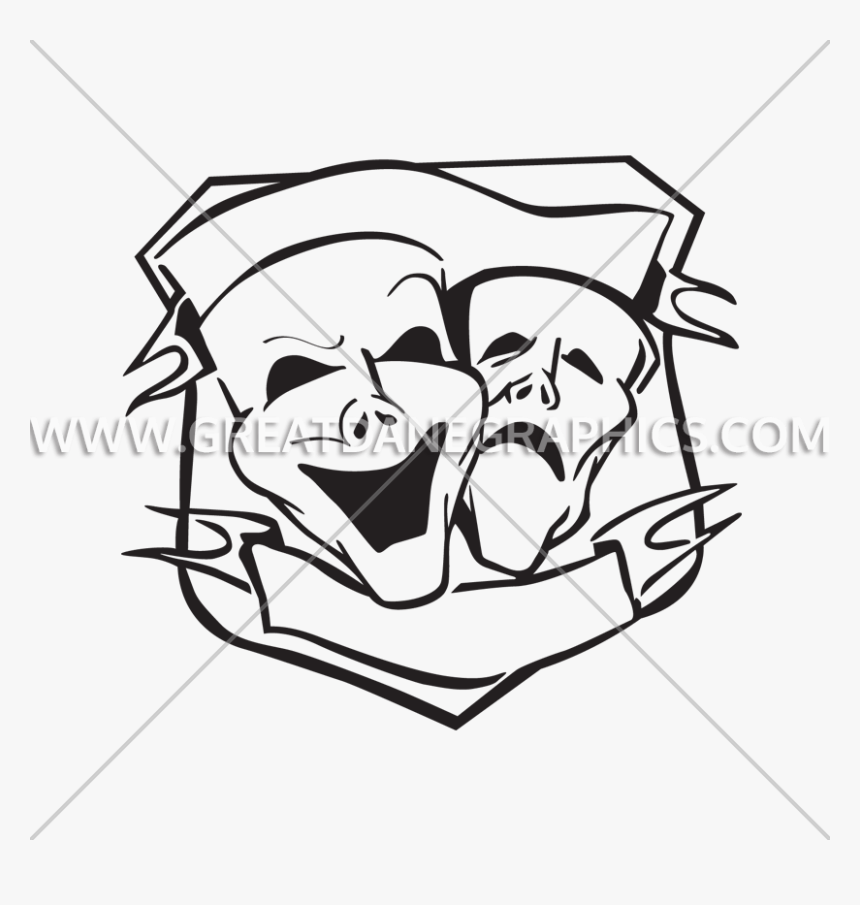 Drama Mask Png - Clip Art, Transparent Png