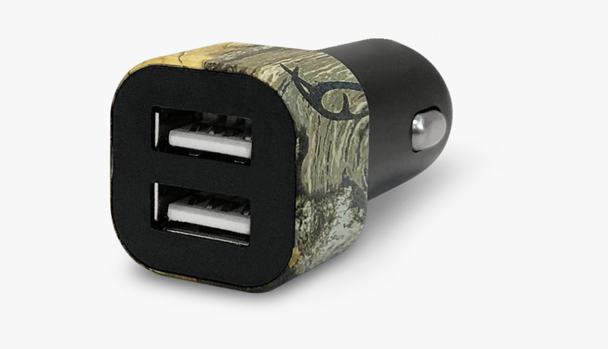 9207 Realtree Car Charger 2 Usb-a Ports - Bicycle Pedal, HD Png Download