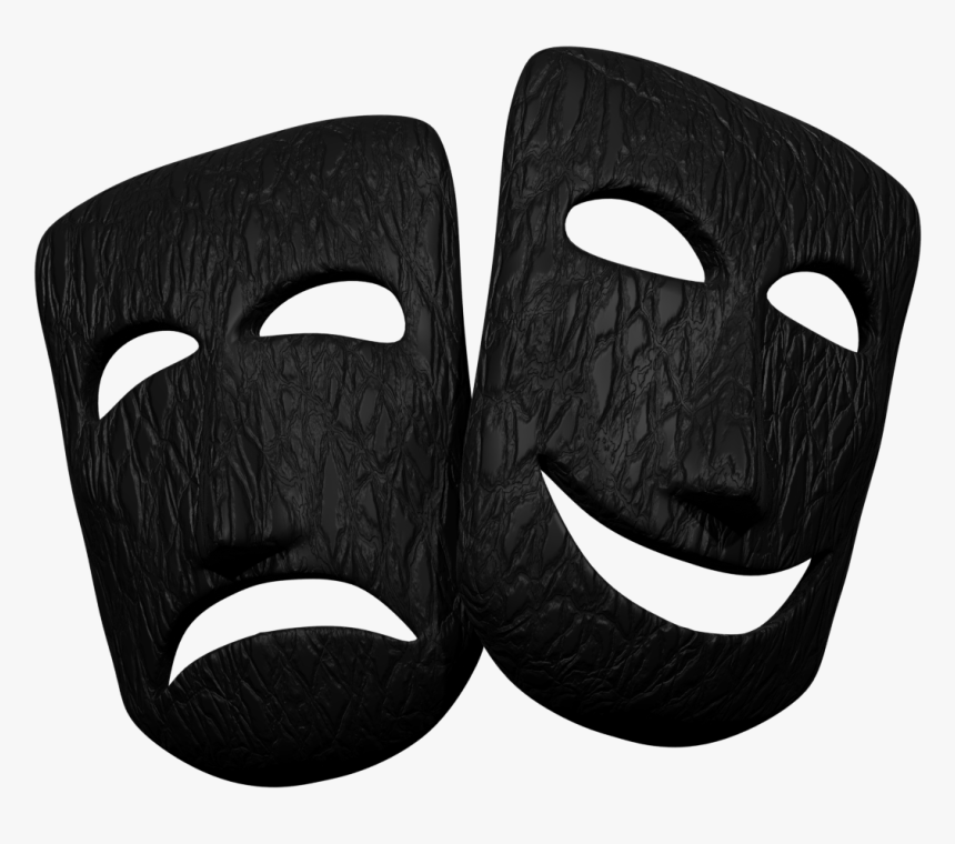 Comedy-tragedy Masks - Mask - Mask, HD Png Download