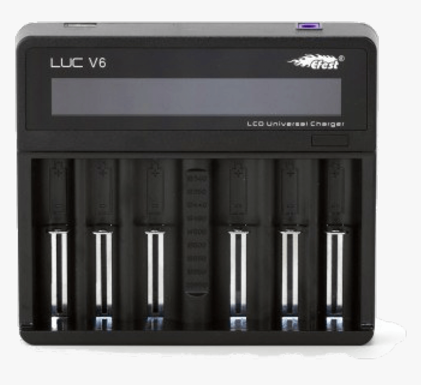 Efest Luc V6 Vape Battery Charger - Efest Luc V6 Charger Png, Transparent Png