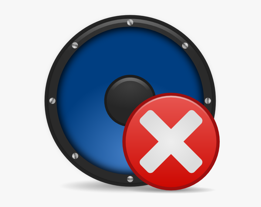 Audio Volume Muted Clipart - Round Speaker Png, Transparent Png