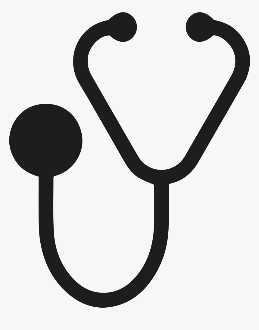 Sports Medical Recognition - Stethoscope Silhouette Transparent Background, HD Png Download