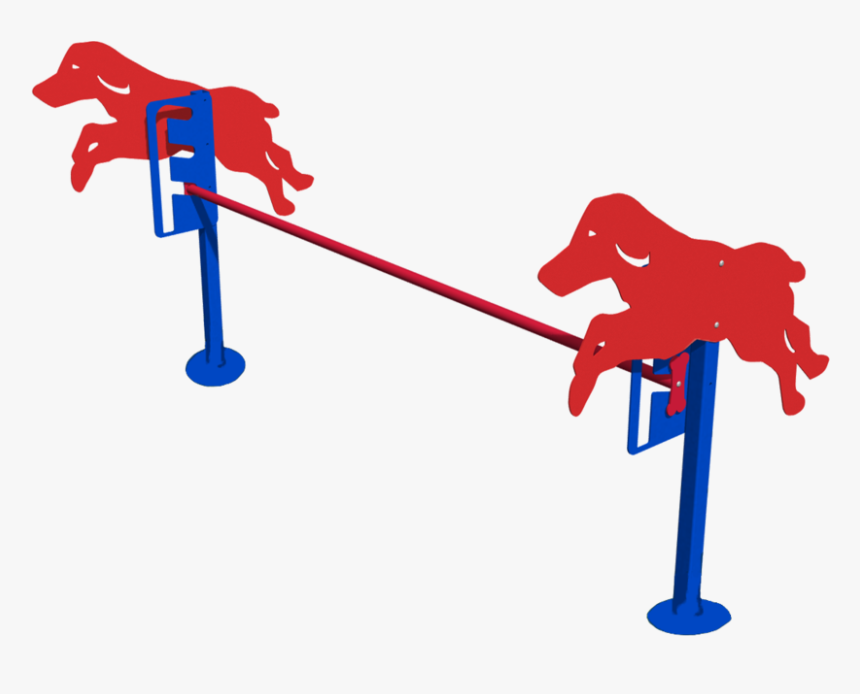 Ultra Play Blue And Red Dog Park Jump Gates Pbark-450p - Dog On It Parks Eco Adjustable Jump Bar, HD Png Download