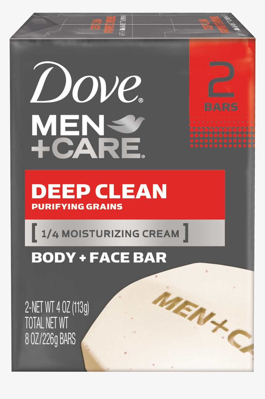 Dove Men Care Deep Clean Body And Face Bar - Dove Men Care Red, HD Png Download