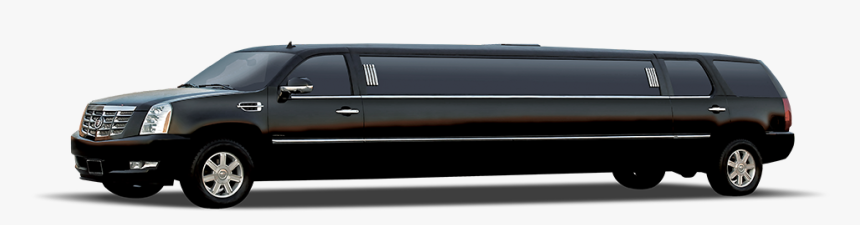 Cadillac Escalade Limousine - Black Limo Car, HD Png Download
