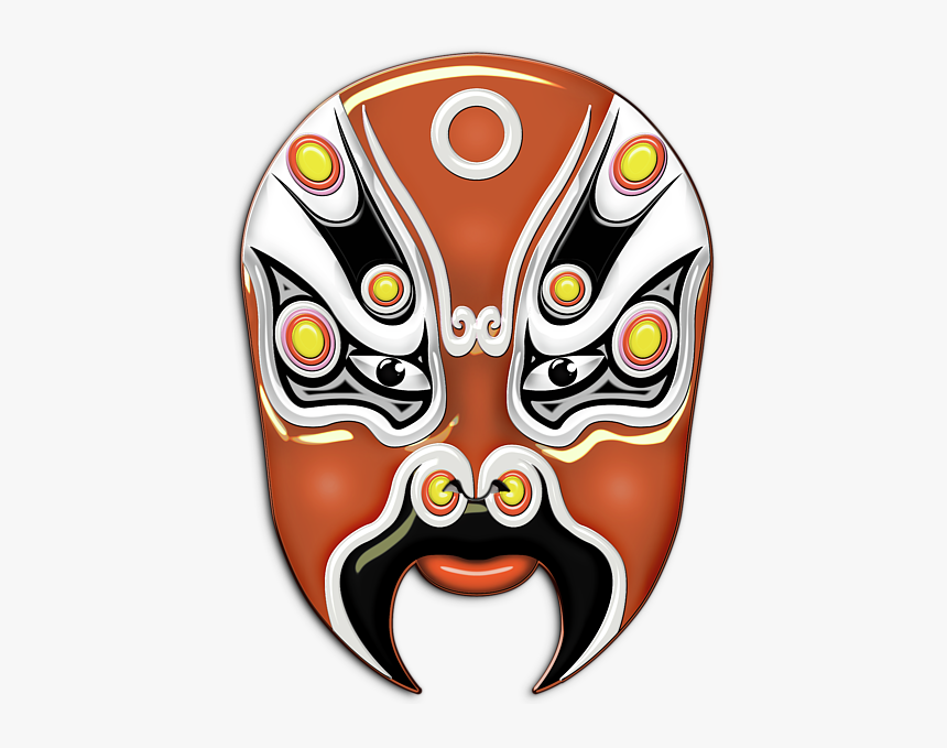 Purple Mask Chinese Opera, HD Png Download