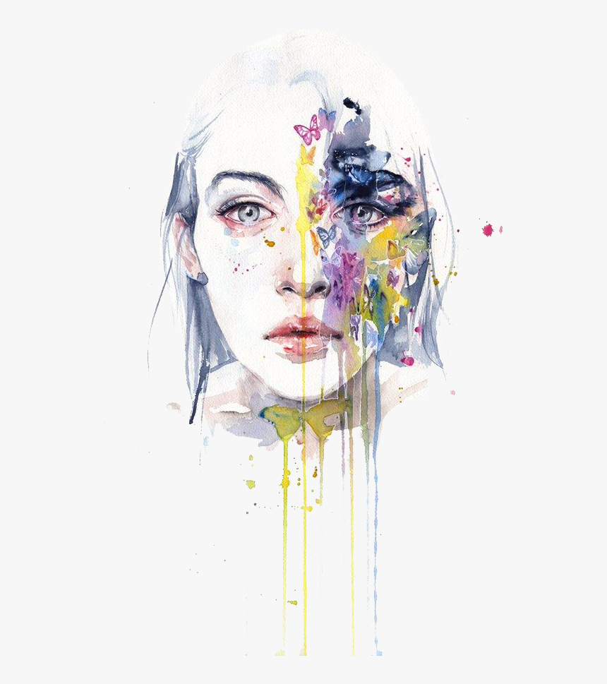 Face Art Png Free Download - Creative Pics Of Girls, Transparent Png