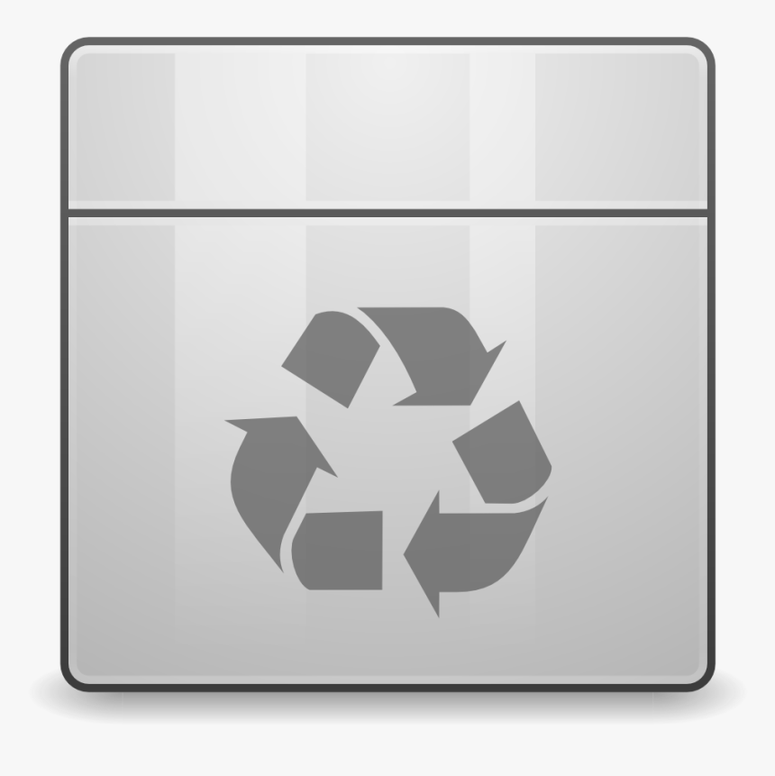 Places User Trash Icon - Recycling Symbol, HD Png Download