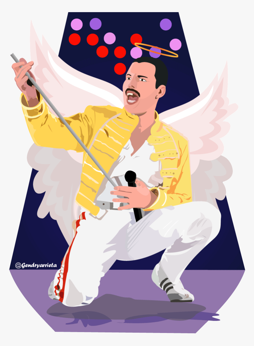 Freddieremake - Freddie Mercury Con Alas, HD Png Download