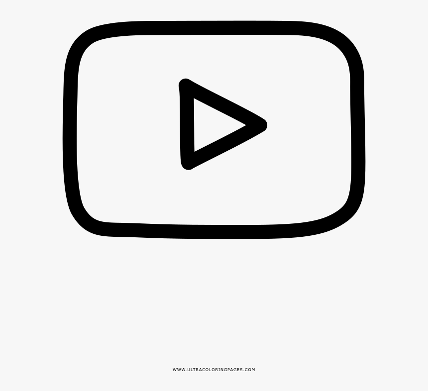 Video-player Coloring Page - Line Art, HD Png Download