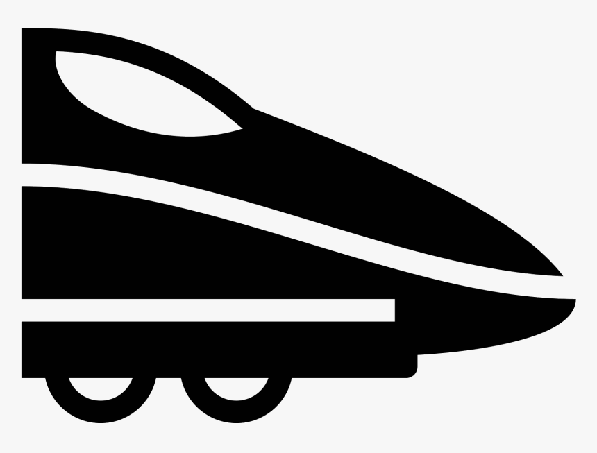 Japanese Bullet Train Filled Icon - Icono Tren Bala, HD Png Download