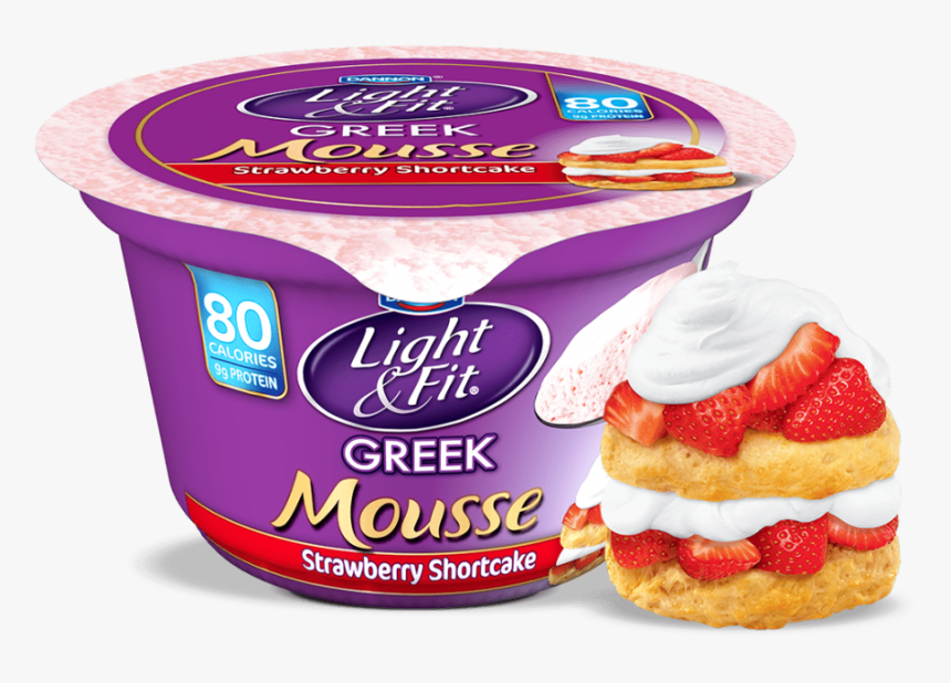 Strawberry Shortcake Nonfat Yogurt Mousse - Strawberry Shortcake Dessert Clipart, HD Png Download