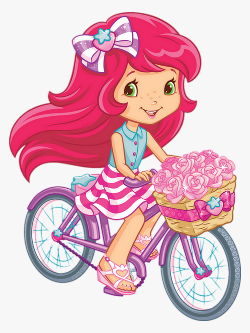 Strawberry Shortcake Cartoon Bike, HD Png Download