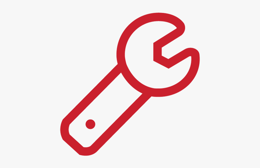 Wrench Red Icon Png, Transparent Png