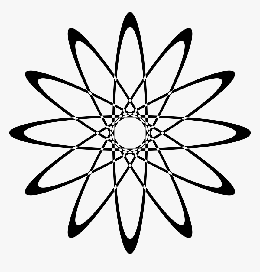 Transparent Ornament Clipart Black And White - Theory Of Relativity Symbol, HD Png Download