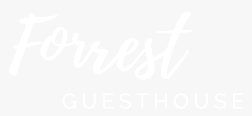 2019 05 Forrest Guesthouse Logo White - Calligraphy, HD Png Download