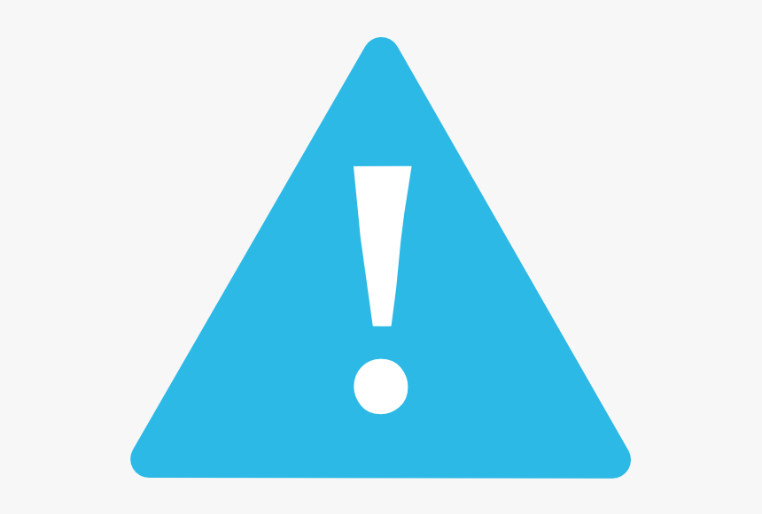 Caution Clipart Blue, HD Png Download