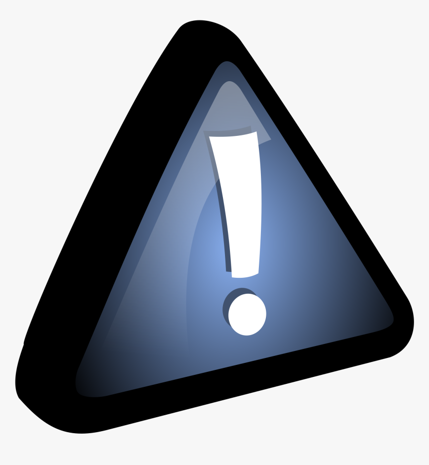 Clipart - Exclamation Icons - Attention Icone Bleu, HD Png Download