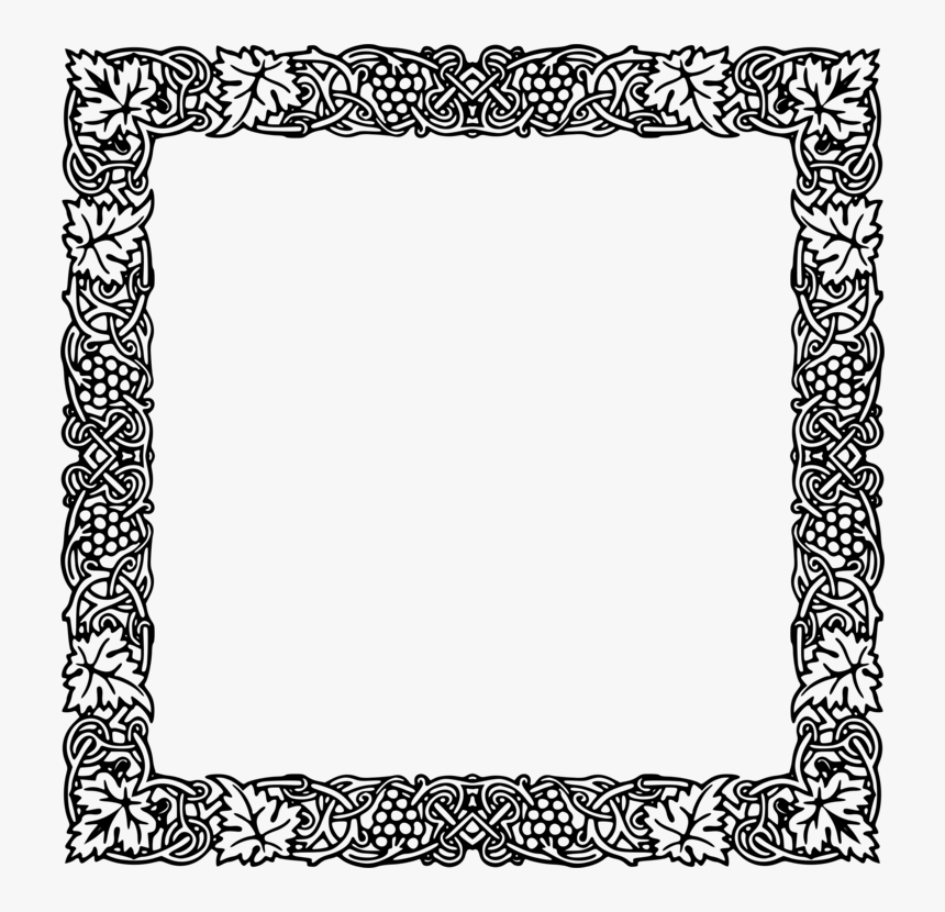 Picture Frame,visual Arts,square - Vintage Black Frame Png, Transparent Png