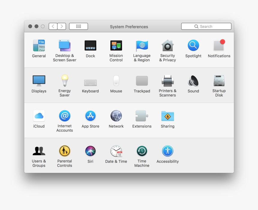 Mac Icloud Contacts Sync - Mac System Preferences, HD Png Download