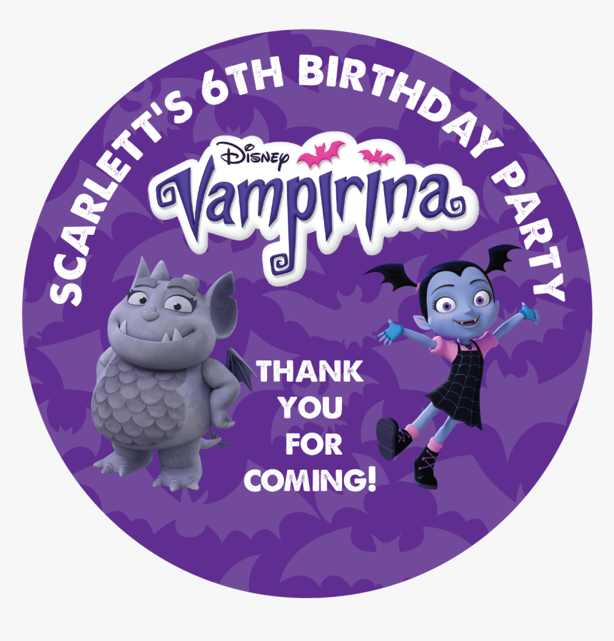 Vampirina Party Box Stickers - Cartoon, HD Png Download
