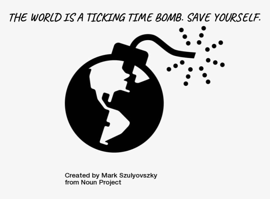 #tdc2238 #ds106 The World Is A Ticking Time Bomb - Graphic Design, HD Png Download