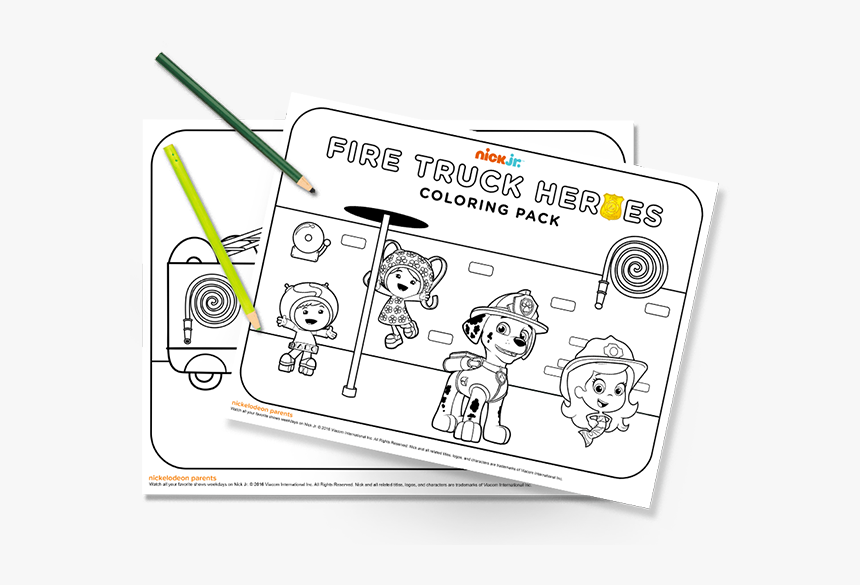 Kids Holiday Club Dstv Disney Nickjr Fire Truck Heroes - Cartoon, HD Png Download
