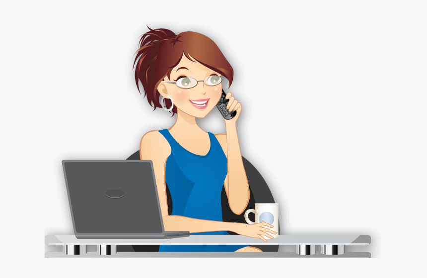 Receptionist Girl - Receptionist Transparent, HD Png Download