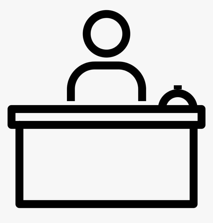 Front Desk Icon Kostenloser - Front Desk Clip Art, HD Png Download