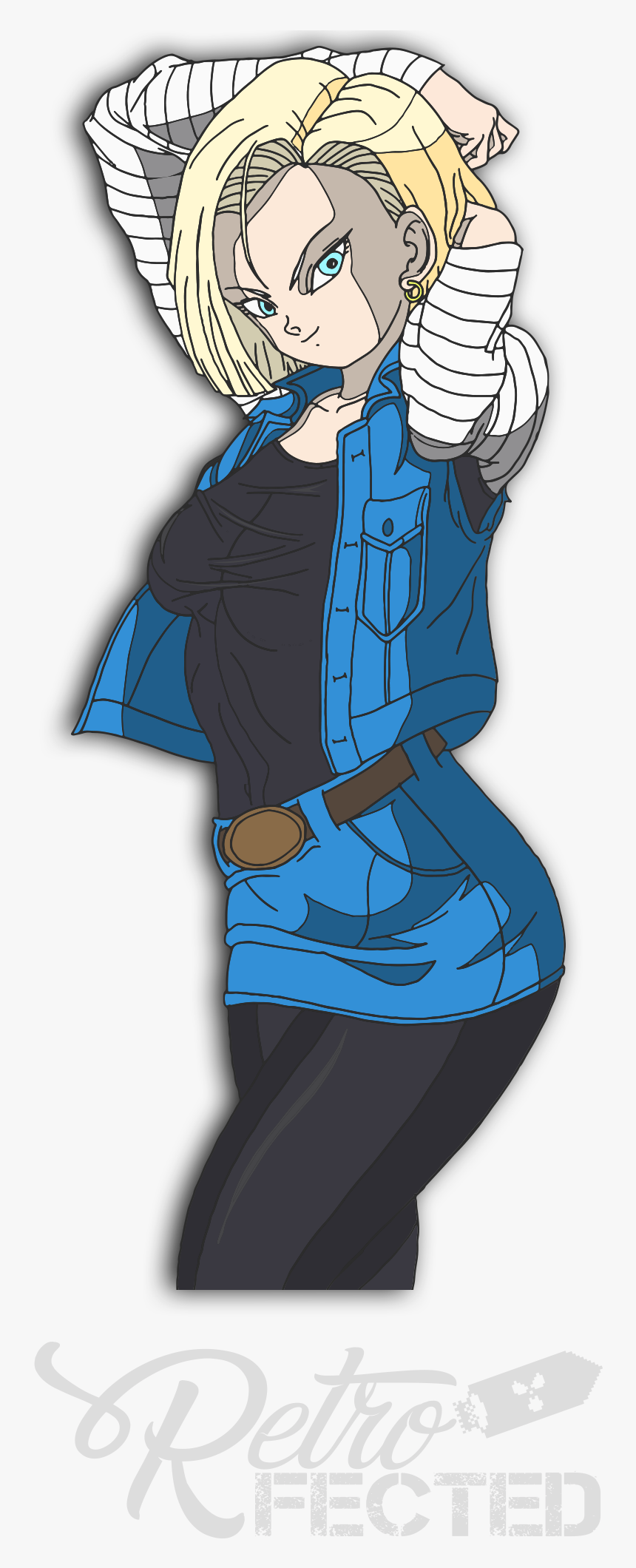 Transparent Android 18 Png, Png Download