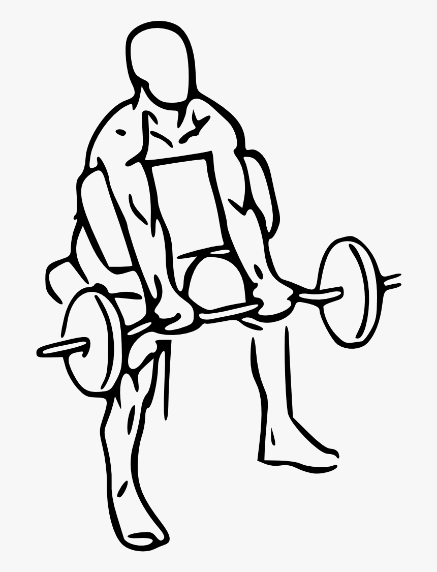 Preacher At Getdrawings Com - Preacher Curl Dumbbell Leg, HD Png Download